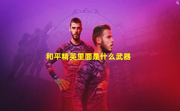 和平精英里面是什么武器