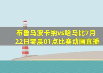 布鲁马波卡纳vs哈马比7月22日零晨01点比赛动画直播