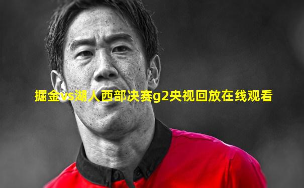 掘金vs湖人西部决赛g2央视回放在线观看