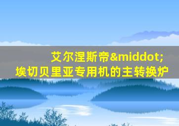 艾尔涅斯帝·埃切贝里亚专用机的主转换炉
